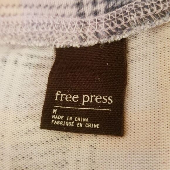 Free Press Plaid Soft Oversize Shirt Sz M - Picture 4 of 5